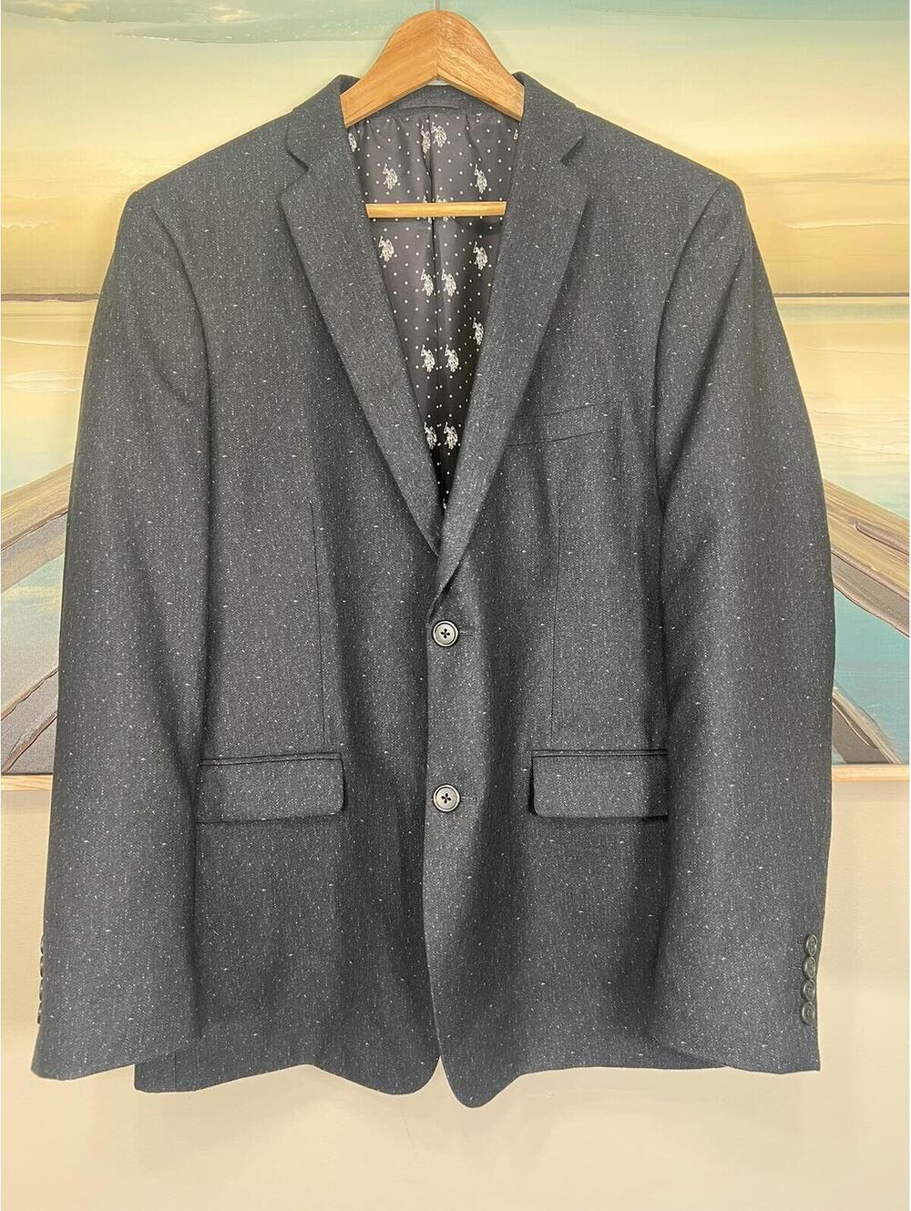 U.S. Polo Assn. Blazer Suit Jacket Navy Blue Men's 42R